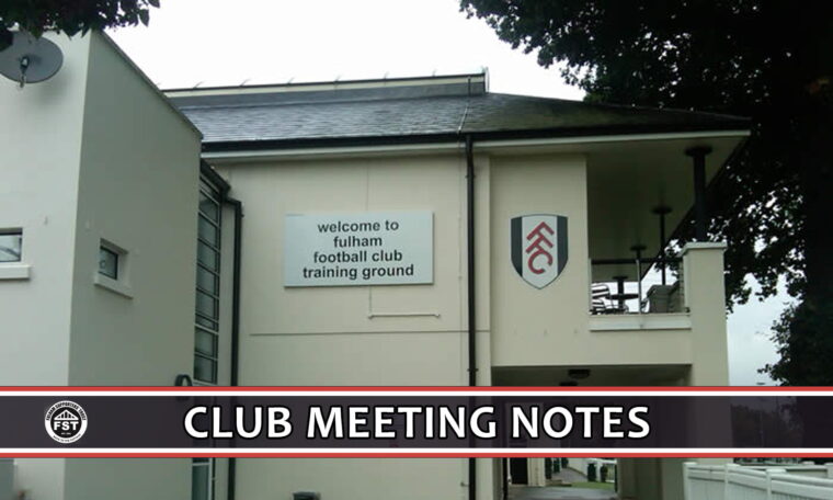 Notes from December meeting with FFC