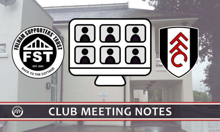 Notes from August meeting with FFC