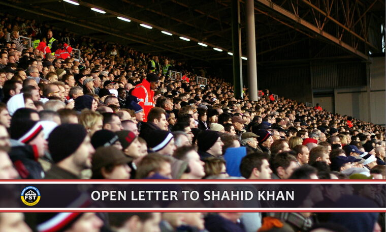 Open Letter to Shahid Khan