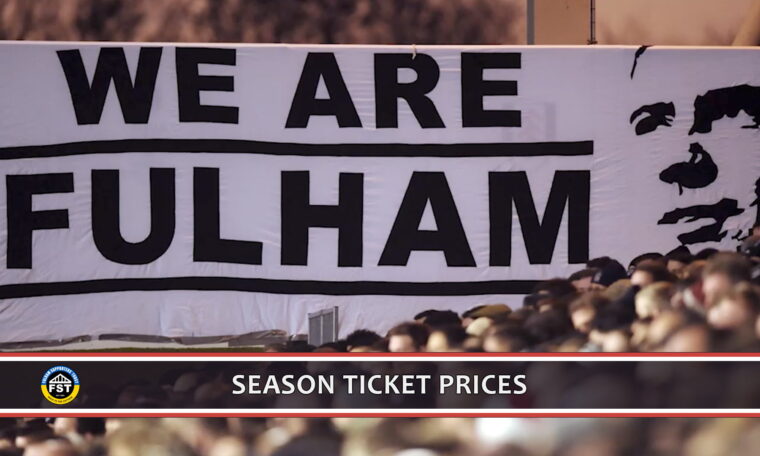 Season ticket prices – update