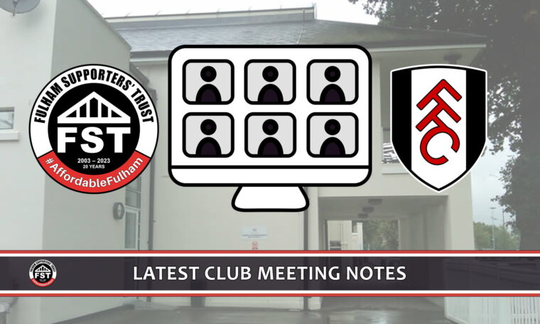 Notes from March meeting with FFC