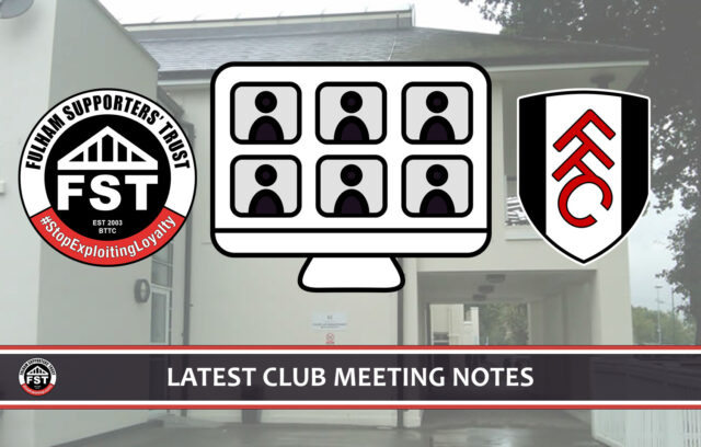 Notes from July meeting with Fulham FC on ticketing