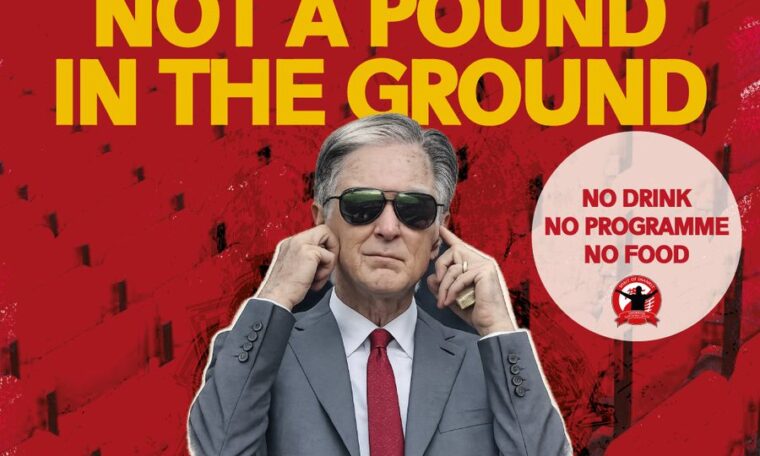 Support Spirit of Shankly’s ‘Not a pound in the ground’ campaign at Anfield tomorrow
